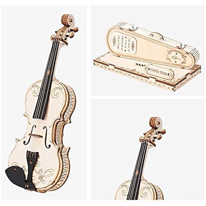 WOODEN MINIATURE VIOLIN,STEM PROJECTS FOR ADULTS,MODEL KITS,3D WOODEN PUZZLES FOR ADULTS - Image 4